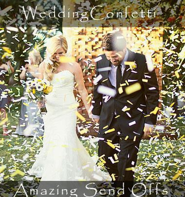 Mylar Confetti For Wedding Sendoffs